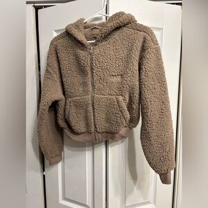 SKIMS teddy bear zip up